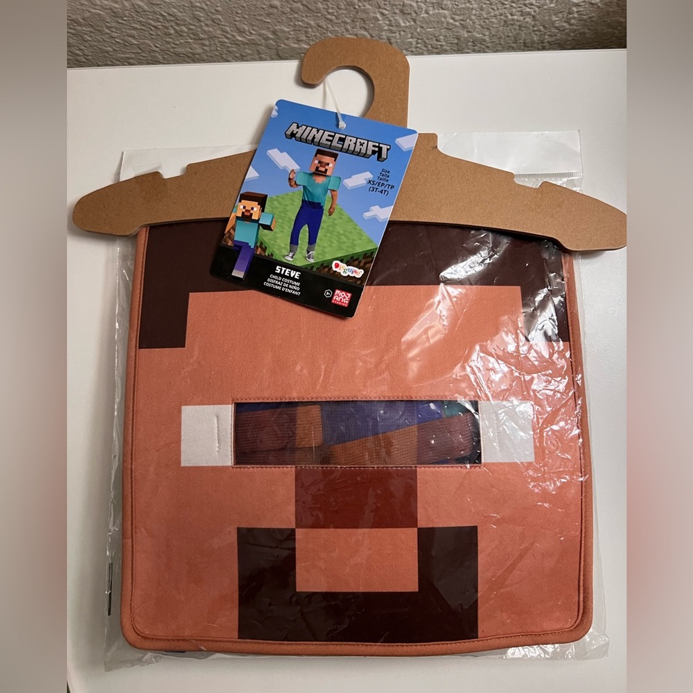 Minecraft Steve Costume 3-4T